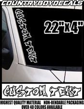 Custom Text 22 Vinyl Decal Sticker Diesel Truck Car Personalize Turbo Boost
