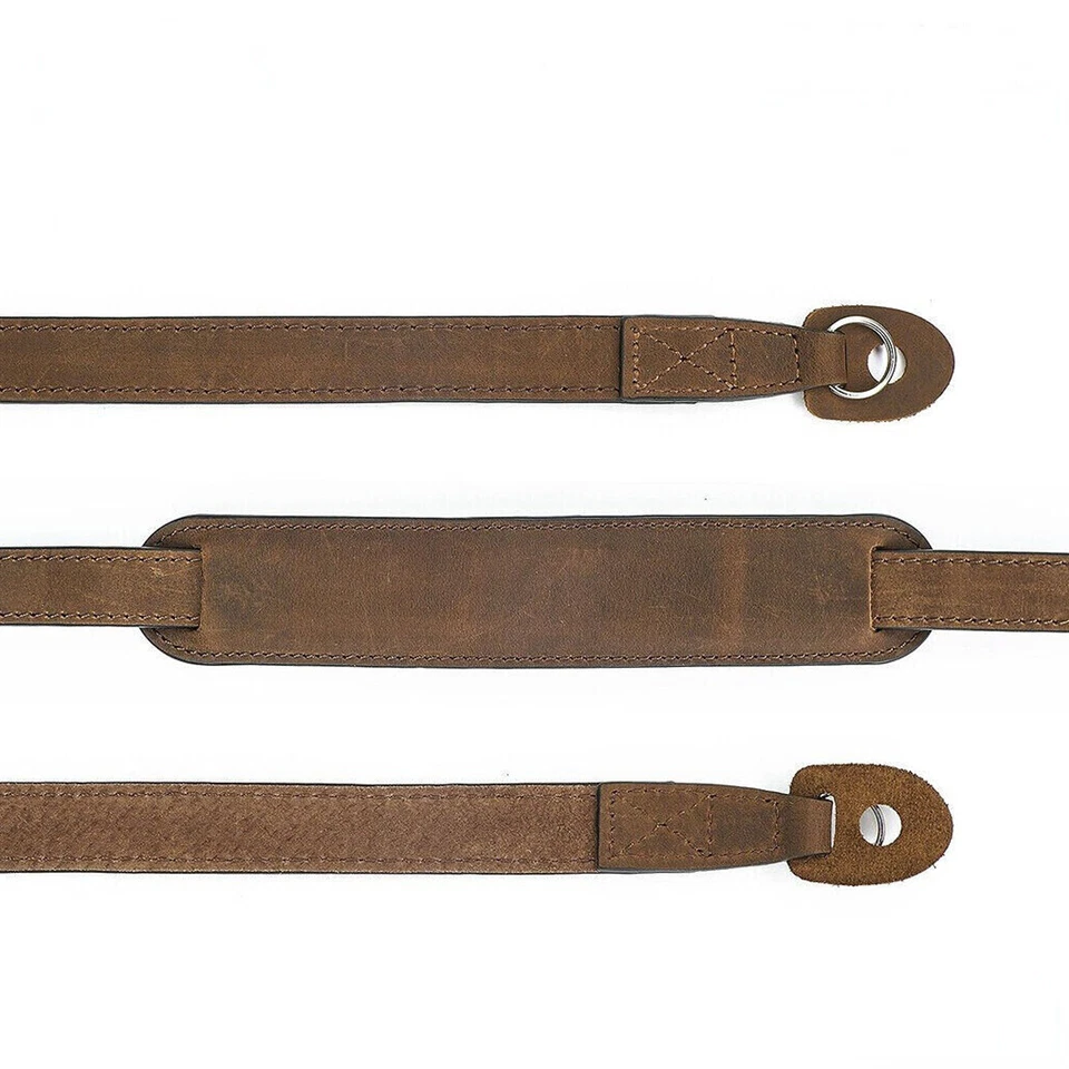 NEW Genuine Leather Camera Strap Belt For Leica Fujifilm Lumix Sony Canon Nikon - Image 2 of 4