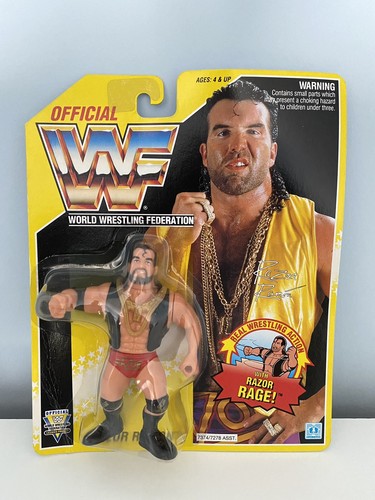 WWF Hasbro - Series 7 - Razor Ramon - MOC - WWE WC...