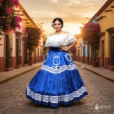 Mexican circle practice skirt folklorico China Oaxaca