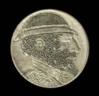 Hobo Nickel 5c On Buffalo Nickel