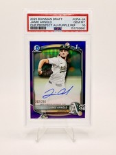 2025 Bowman Draft Jamie Arnold 1st Chrome Auto Purple /250 Athletics #CPA-JA