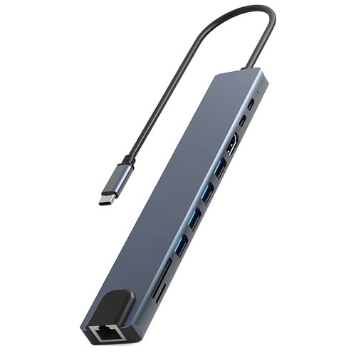 10 in 1 USB C HUB 4K30Hz Docking Station Type C to HDTV-Compatible RJ452459 - Afbeelding 4 van 6