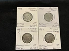 US BUFFALO NICKELS 1919 TO 1937 4 COIN VG / XF LOT E11