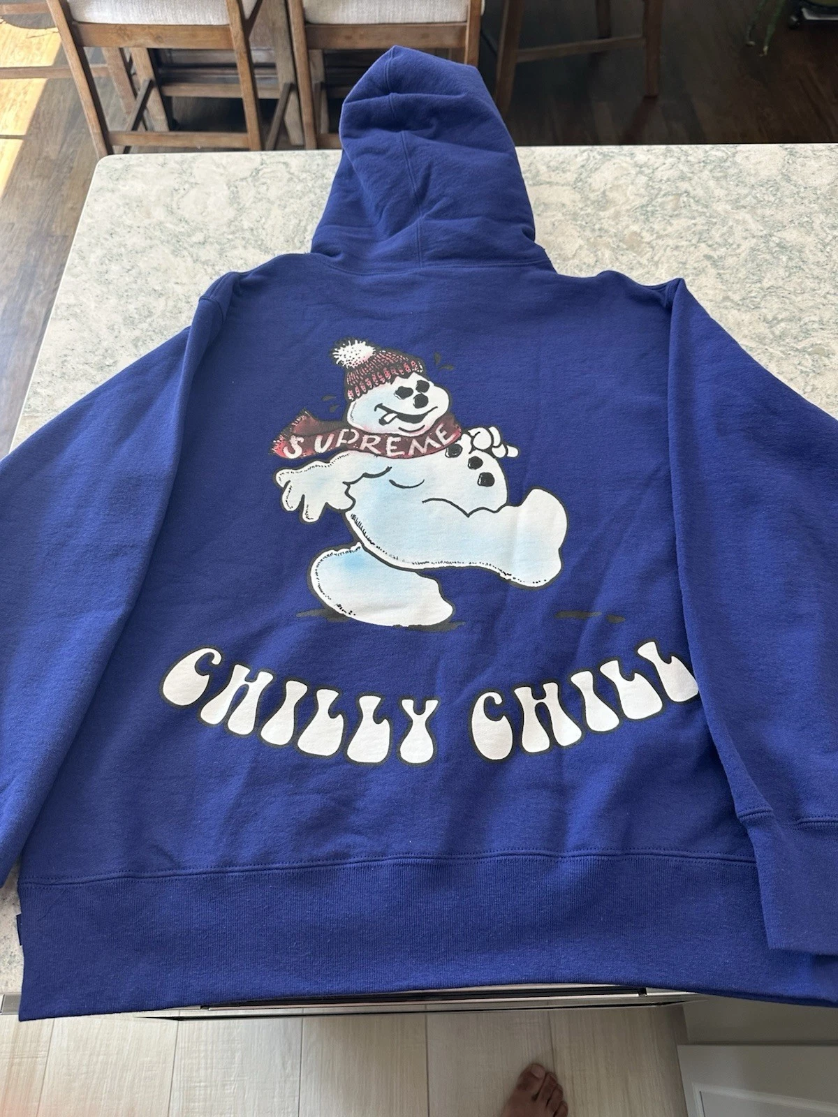 Felpa con cappuccio Supreme Pupazzo di Neve Dark Royal