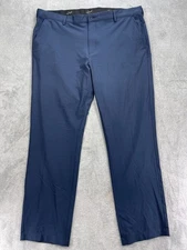Greg Norman Chino Golf Pants Men 40x34 Blue Stretch Hi-Tech Textile Straight Leg