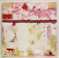 No.645 Original Abstract Modern Minimal Texture Painting By K.A.Davis 