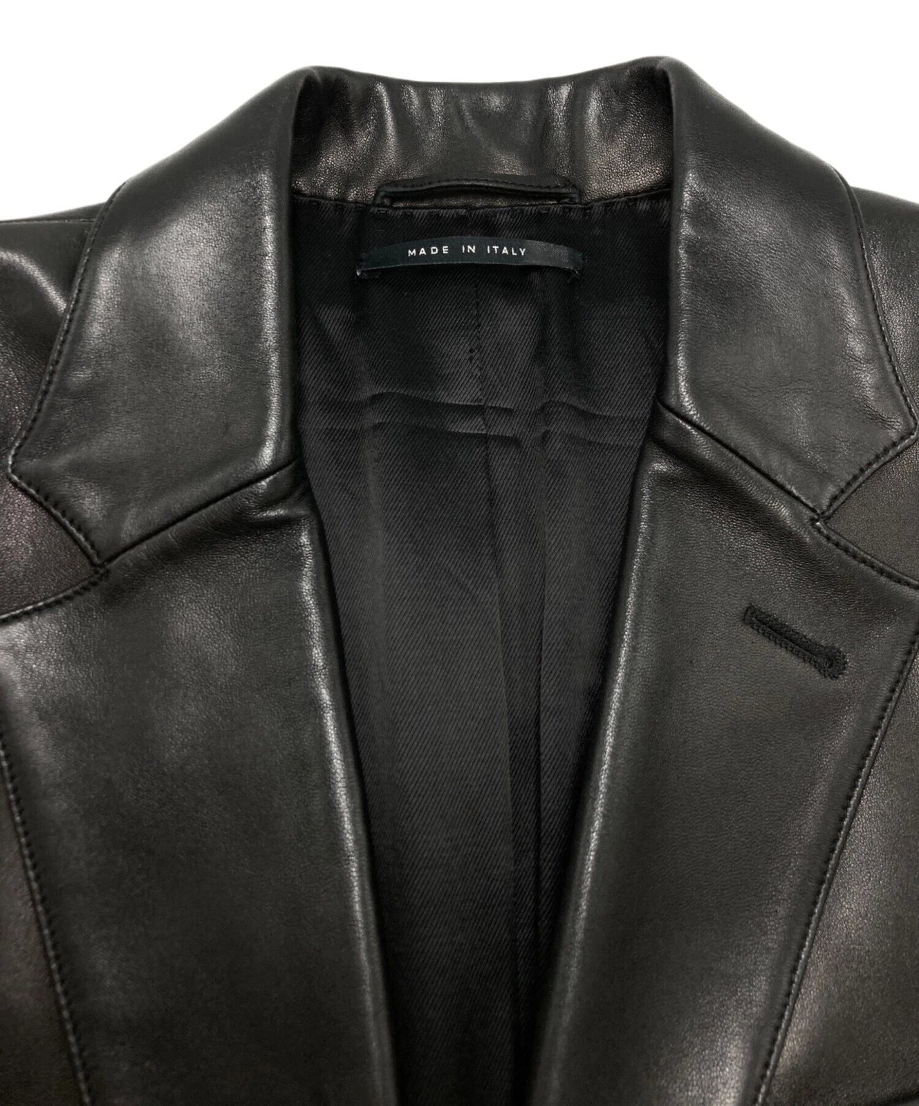 GUCCI Giacca Sartoriale Pelle Taglia:44 Nero Uomo 156269.XN029