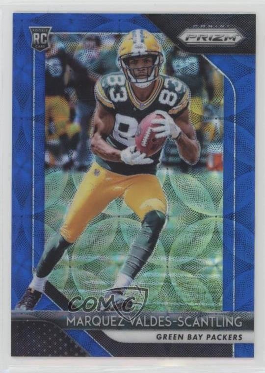 2018 Panini Prizm Rookie Blue Scope 77/99 Marquez Valdes-Scantling #240 ds4