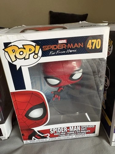 Funko Pop! Vinyl Marvel Spider-Man Upgraded Suit Far From Home #470 Bobblehead