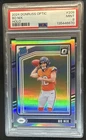 2024 Panini Donruss Optic Bo Nix Holo Rated Rookie #209 Broncos PSA 9