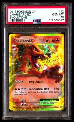 PSA 10 Charizard EX 12 Pokemon XY Evolutions 2016 | eBay