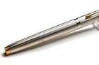 PARKER 75 GRAIN D' ORGE BARLEYCORN SILVER PLATE ROLLERBALL PEN FRANCE 1980 — photo 4