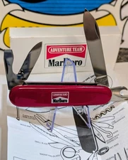 VICTORINOX SPARTAN SWISS ARMY UTILITY SURVIVAL KNIFE MARLBORO ADVENTURE TEAM NOS