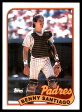 Benny Santiago 1989 Topps #256 Padres MLB READ FREE SHIPPING AutographDen