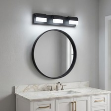 22 inch Vanity Light Dimmable LED 3-Lights Bathroom Mirror Wall Sconce Fixture