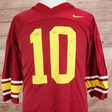 Vintage Nike Team Sports JERSEY 2XL Red #10 Mesh Football Jersey USA Made
