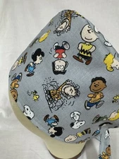 Men/Women Surgical Scrub Cap Lined Peanuts 100% Cotton