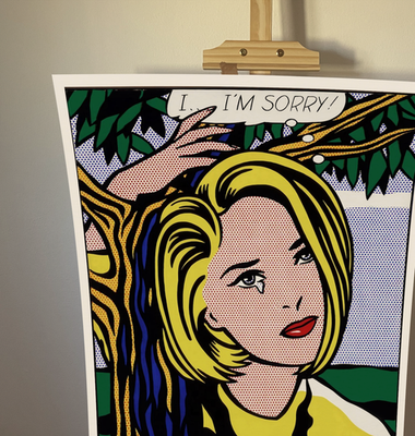 Lichtenstein II'm Sorry Los Angeles The Broad 20x28 inches