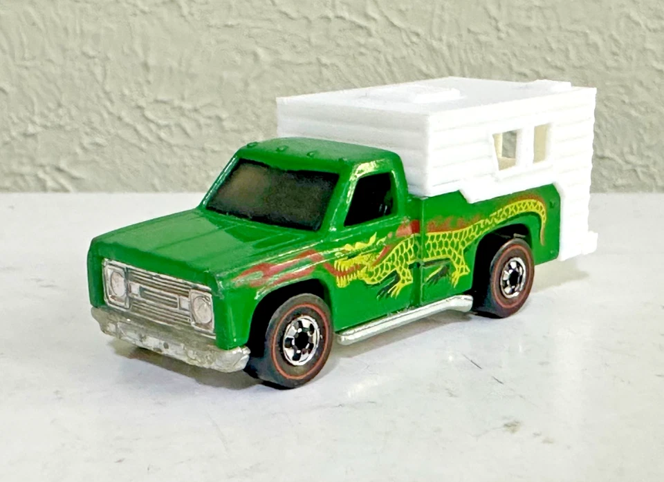 Hot Wheels Flying Colors 1974 Redline GMC Backwoods Bomb cámper completo ¡limpio! Foto 3 de 4