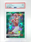 JAYDEN DANIELS 2024 PANINI PRIZM ROOKIE GREEN ICE #347 MINT RC PSA 9 Q0930
