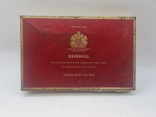 Vintage DUNHILL 50 Count King Size Filter Cigarette Tin 14cm x 9cm x 2.5cm