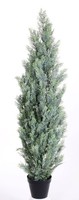 Artplants Kunstbaum Zypresse Gerome, GrüN-Grau, 150Cm
