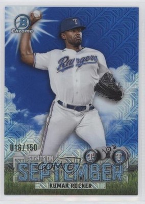2023 Bowman Sights on September Mega Box Blue Mojo Refractor Kumar Rocker 0m4q