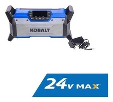 Kobalt 24V Max Jobsite Digital Radio Bluetooth AM/FM KJR 124B-03 New