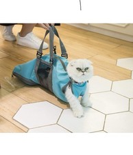 Cat Nail Clipping Cleaning Grooming Restraint Bag No Scratching Biting for Ba...