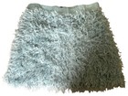 ZARA WOMENS BLUE FEATHER EFFECT FUZZY MINI SHORT SKIRT HIGH WAIST SMALL 🌸 — photo 3