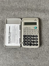 Vintage Scientific Calculator 10-Digit with Hard Flip Case & Manual