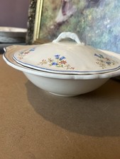 Grindley Cream Petal Vintage Serving Bowl Floral Pretty 