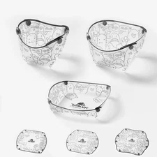 Portable Scouting & Camping Tableware Set of 6 Pieces Folding Plate Bowl Water