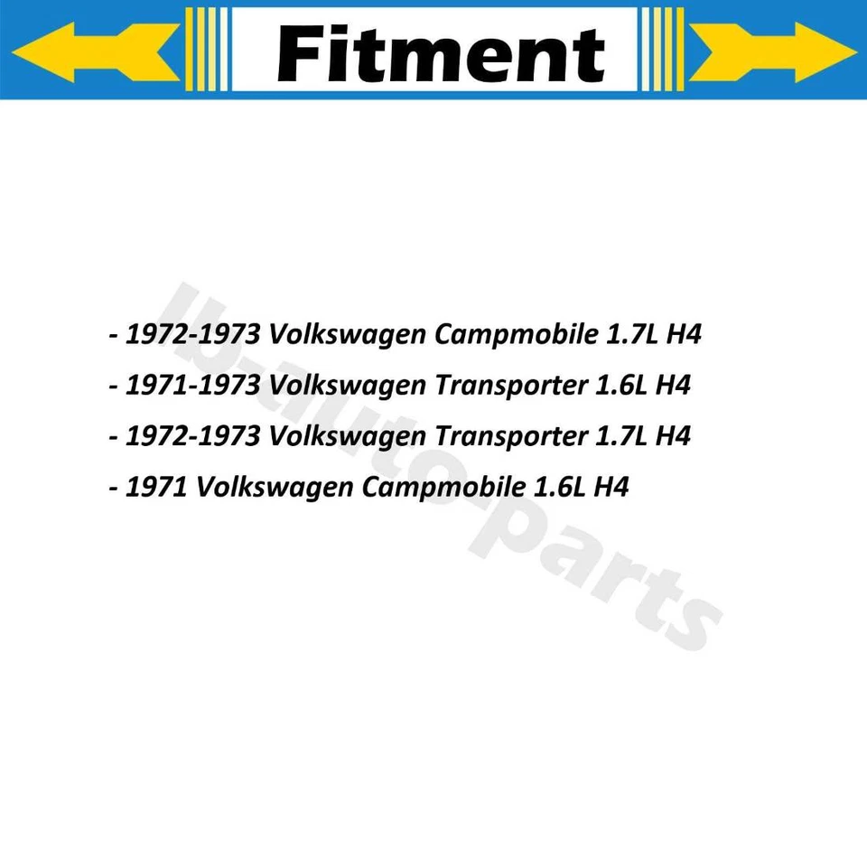 4 件制动软管线前后适用于大众 Campmobile 1.6L 1971 — 第 2/4 张图片