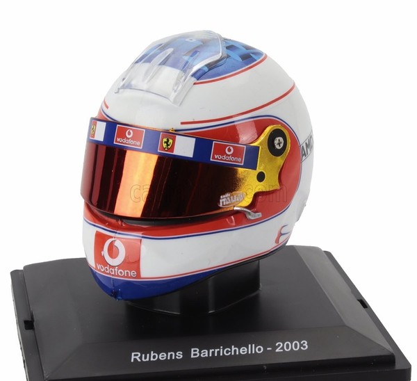 Modellauto Statisch F1 Helm Rubens Barrichello F2003GA Ferrari 2003 1/5-image