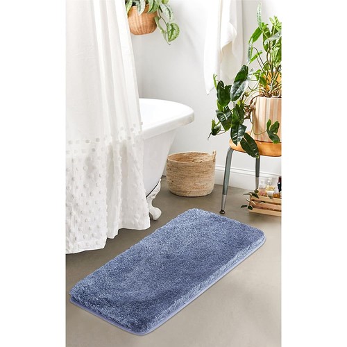 Rutschfeste Badematte (16 x 24, Blau) Wasserabsorbierende Weiche Mikrofaser Teppich Maschine... - Bild 2 von 7
