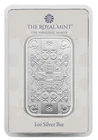 The Royal Mint The Gothic Crown 1oz Silver Bar in Blister Pack Very Limited