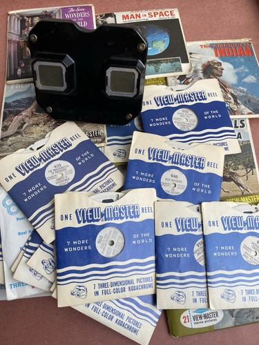 VTG View master And Reels Huge Lot Cowboys World History Animals Circus