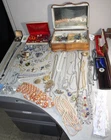 Mixed Lot Costume Jewelry Vintage  Charms Bracelets Necklaces Earrings