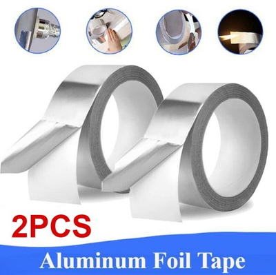#ad 2 Aluminum Foil Tape 30mm x 10m Heat Resistant Waterproof Insulation Home Repair $7.99