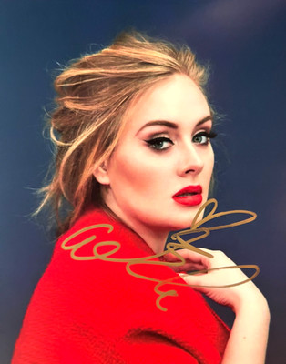 ADELE Hand Signed 8x10'' Autograph Original Authentic Signature w/COA