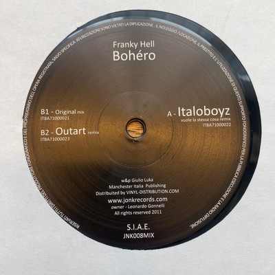 Franky Hell - Bohero (12'') (Very Good Plus (VG+)) - 3808510079