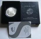 2008-W Rev. of 2007 BURNISHED AMERICAN SILVER EAGLE COIN ~w/U.S. Mint Box & COA~