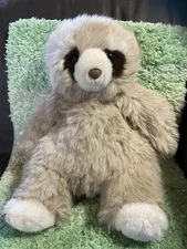 Vintage 1990 Prestige Toy Corp 14" Raccoon Tan, Brown & White RARE HTF