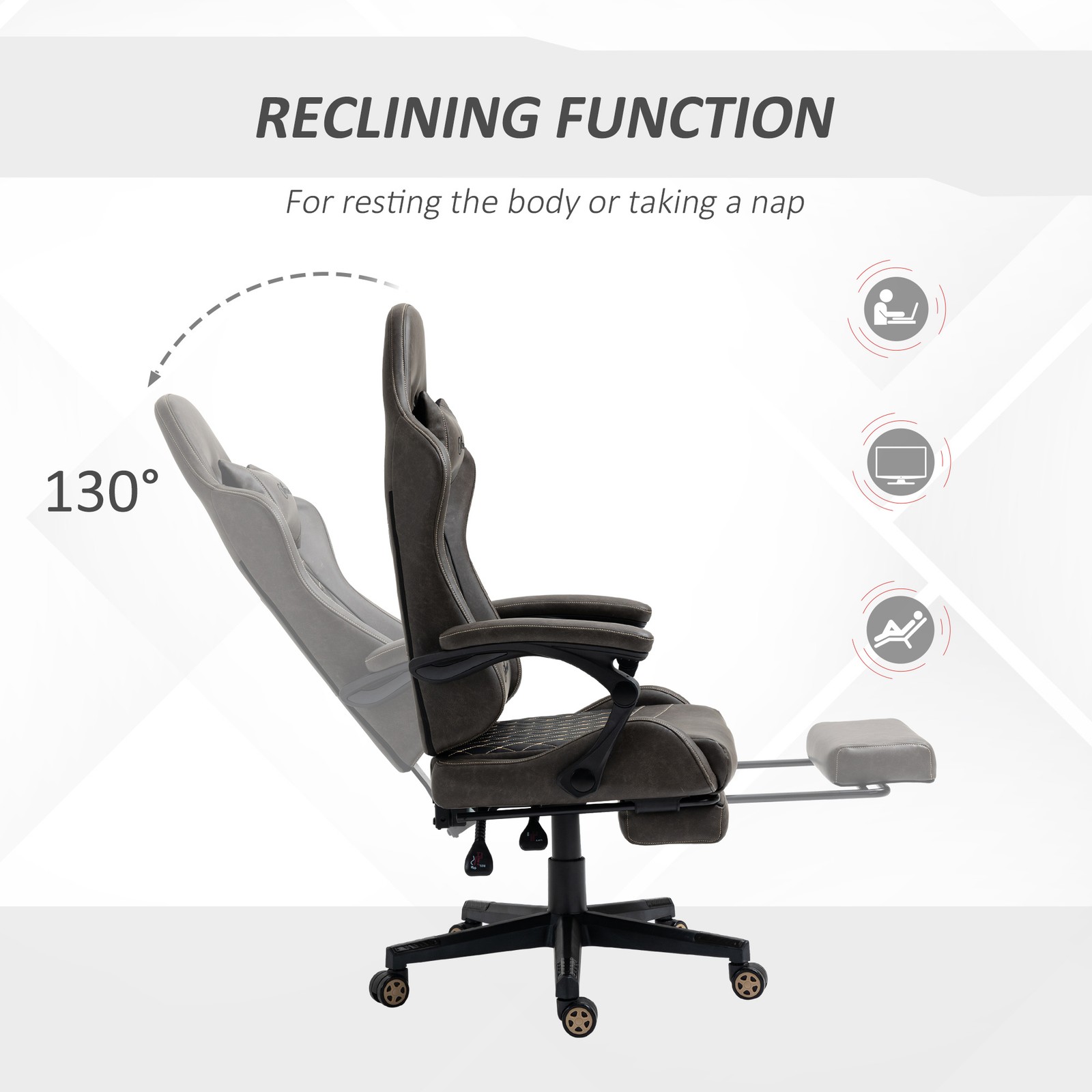 Racing Gaming Chair Diamond PU Leather Office Gamer Chair High Back ...