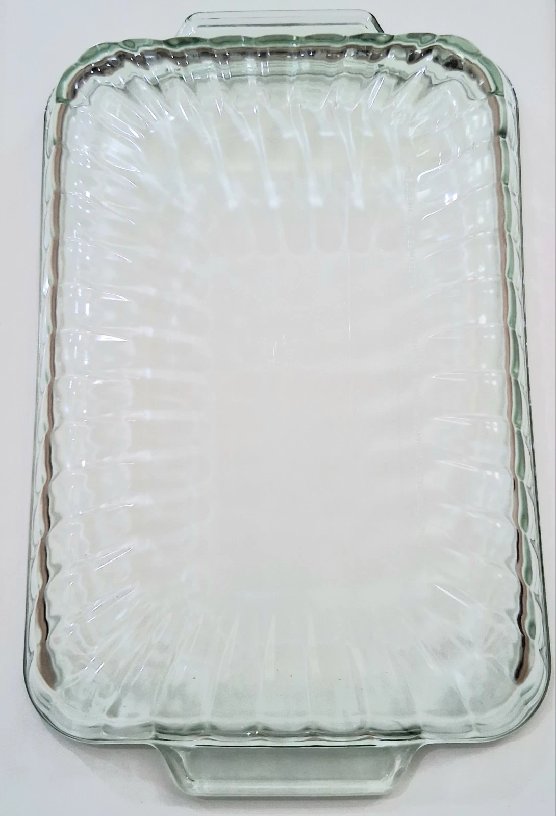 Martha Stewart Everyday MSE 9"x 13" Green Ribbed Casserole 3 Qt Dish USA