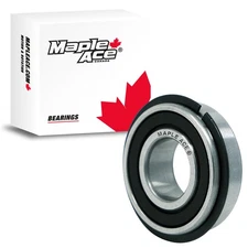 6305-2RSNR Ball Bearing w/Snap Ring 25x62x17mm 6305 2RSNR Rubber Sealed (Qty 1)