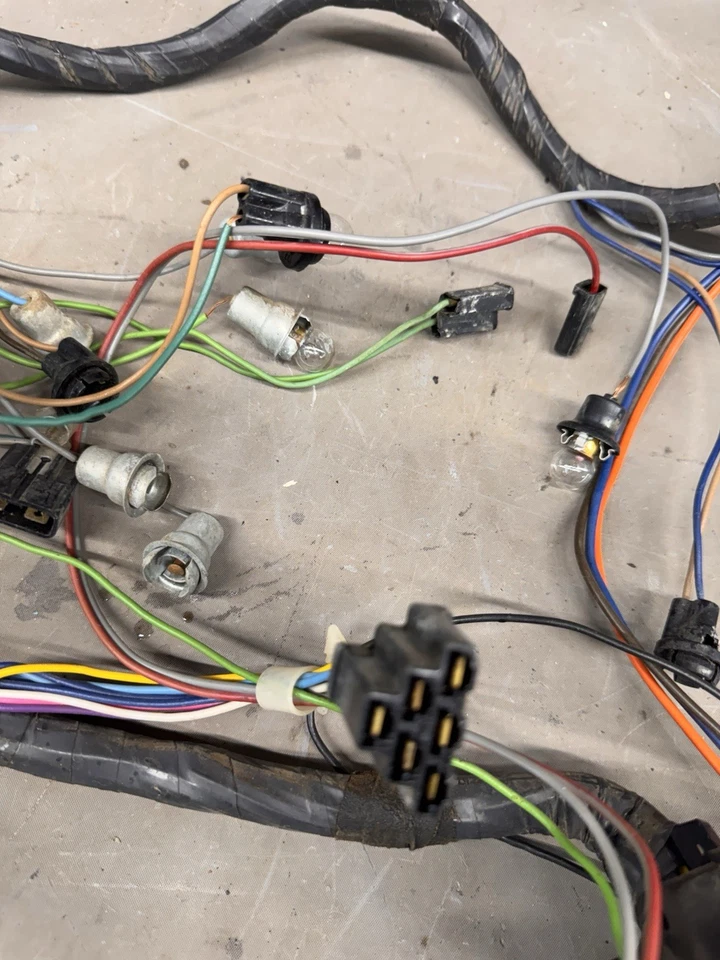 Chevy Impala Biscayne Belair 1961 1962 tablero bloque de fusibles arnés de cableado principal aire Foto 3 de 4