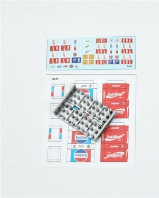 LIANG-0411 1/35 Scale Model Soda Cans & Cardboard Boxes